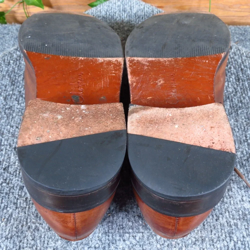 Cole Haan Air Giraldo Mens Apron Toe Derby Shoes Size 10.5 M Dress Brown Leather